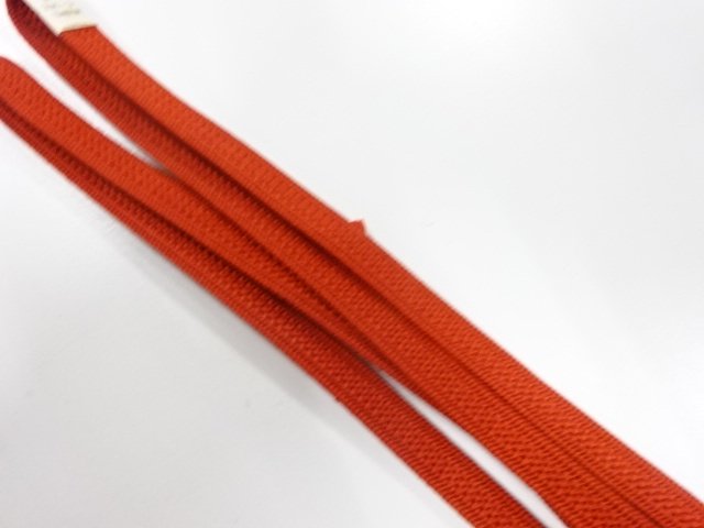  未使用品　正絹　帯留め用　手組三分紐